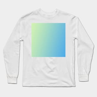 blue yellow texture art Long Sleeve T-Shirt